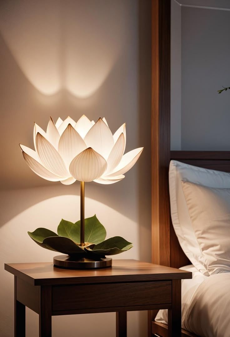 Lotus flower lamp